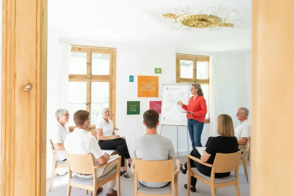 MHFA Ersthelfer Kurs im Sinneswald Leichlingen Erika Moser Coaching